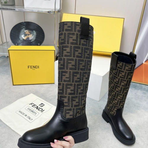 Cheap Fendi Fashion Boots For Women #1258659 Replica Wholesale [$132.00 USD] [ITEM#1258659] on Replica Fendi Fashion Boots