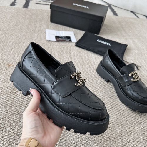 Cheap Chanel Leather Shoes For Women #1258661 Replica Wholesale [$100.00 USD] [ITEM#1258661] on Replica Chanel Leather Shoes