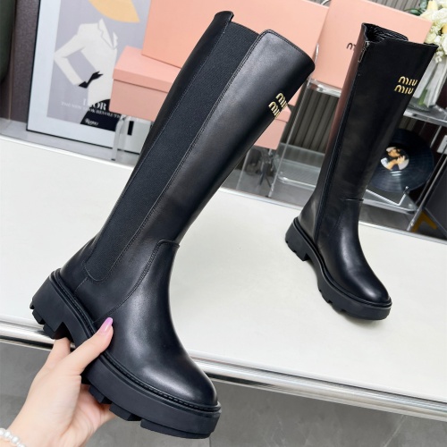 Cheap MIU MIU Boots For Women #1258663 Replica Wholesale [$140.00 USD] [ITEM#1258663] on Replica MIU MIU Boots