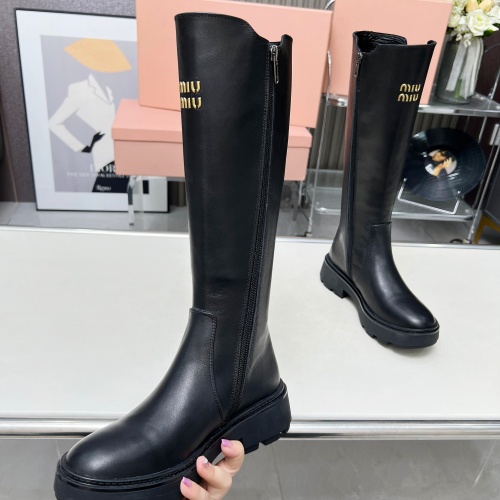 Cheap MIU MIU Boots For Women #1258663 Replica Wholesale [$140.00 USD] [ITEM#1258663] on Replica MIU MIU Boots