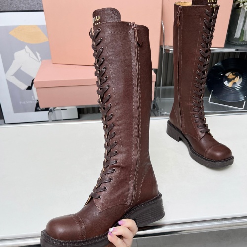 Cheap MIU MIU Boots For Women #1258664 Replica Wholesale [$158.00 USD] [ITEM#1258664] on Replica MIU MIU Boots