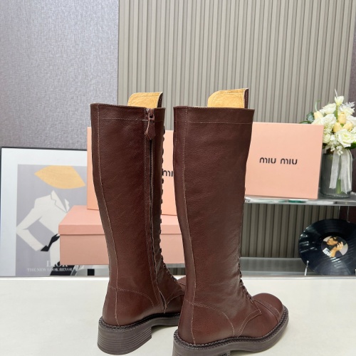 Cheap MIU MIU Boots For Women #1258664 Replica Wholesale [$158.00 USD] [ITEM#1258664] on Replica MIU MIU Boots