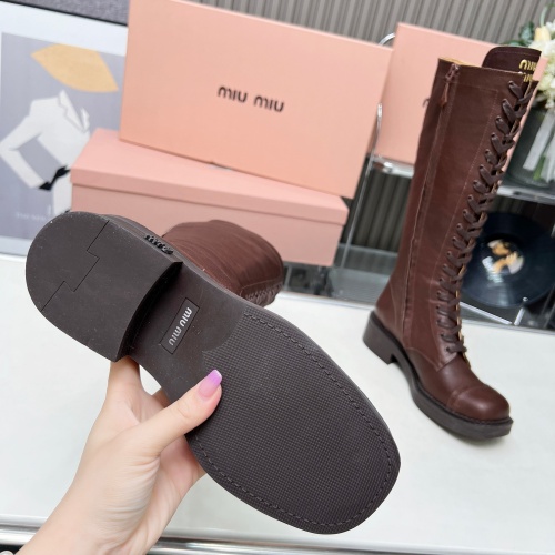 Cheap MIU MIU Boots For Women #1258664 Replica Wholesale [$158.00 USD] [ITEM#1258664] on Replica MIU MIU Boots