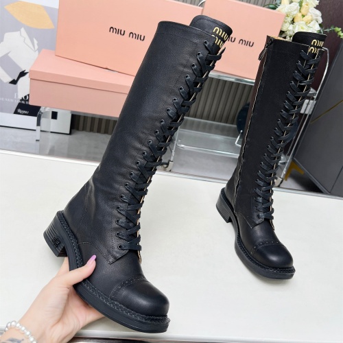 Cheap MIU MIU Boots For Women #1258665 Replica Wholesale [$158.00 USD] [ITEM#1258665] on Replica MIU MIU Boots