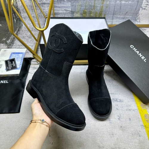 Cheap Chanel Boots For Women #1258667 Replica Wholesale [$108.00 USD] [ITEM#1258667] on Replica Chanel Boots