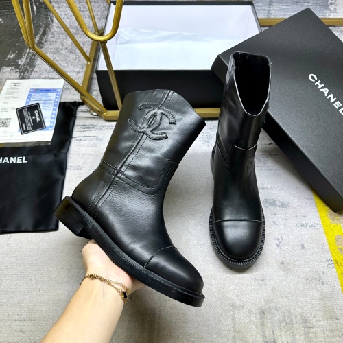 Cheap Chanel Boots For Women #1258668 Replica Wholesale [$108.00 USD] [ITEM#1258668] on Replica Chanel Boots