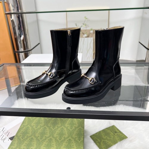 Cheap Gucci Boots For Women #1258669 Replica Wholesale [$112.00 USD] [ITEM#1258669] on Replica Gucci Boots