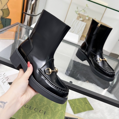 Cheap Gucci Boots For Women #1258669 Replica Wholesale [$112.00 USD] [ITEM#1258669] on Replica Gucci Boots