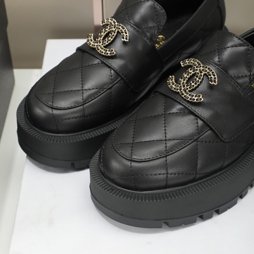 Cheap Chanel Leather Shoes For Women #1258670 Replica Wholesale [$105.00 USD] [ITEM#1258670] on Replica Chanel Leather Shoes