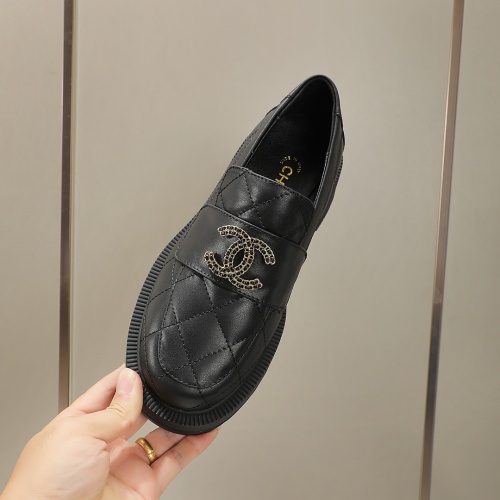 Cheap Chanel Leather Shoes For Women #1258670 Replica Wholesale [$105.00 USD] [ITEM#1258670] on Replica Chanel Leather Shoes