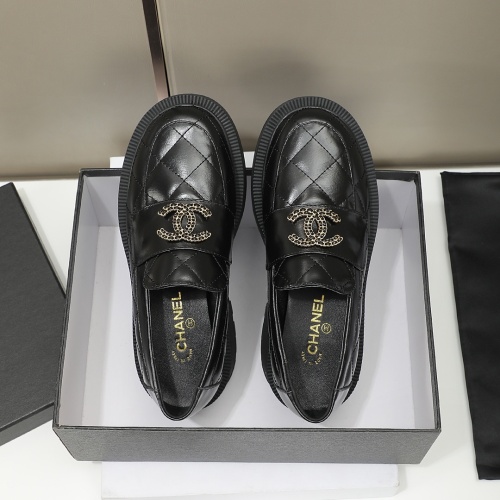 Cheap Chanel Leather Shoes For Women #1258671 Replica Wholesale [$105.00 USD] [ITEM#1258671] on Replica Chanel Leather Shoes