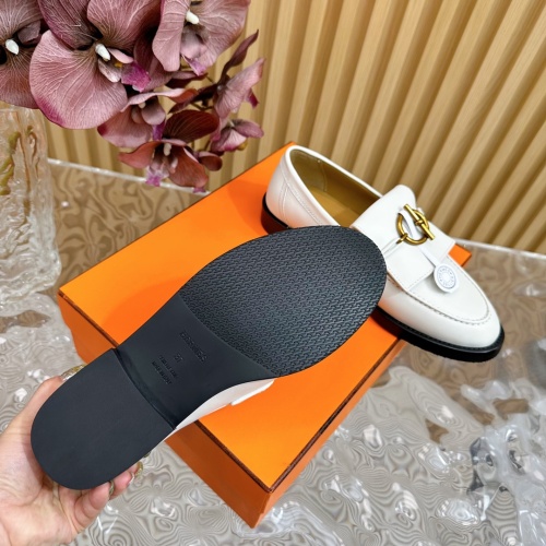 Cheap Hermes Leather Shoes For Women #1258678 Replica Wholesale [$125.00 USD] [ITEM#1258678] on Replica Hermes Leather Shoes