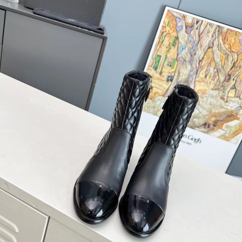 Cheap Chanel Boots For Women #1258682 Replica Wholesale [$115.00 USD] [ITEM#1258682] on Replica Chanel Boots