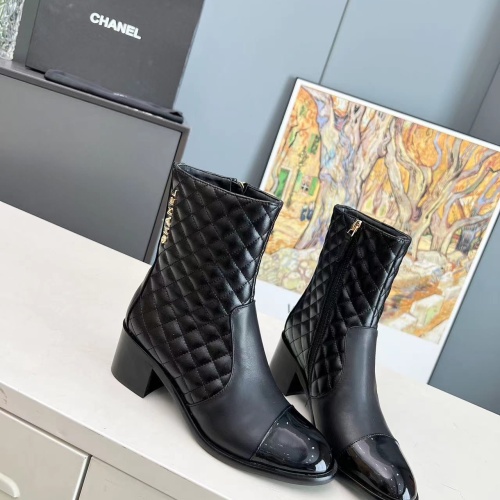 Cheap Chanel Boots For Women #1258682 Replica Wholesale [$115.00 USD] [ITEM#1258682] on Replica Chanel Boots