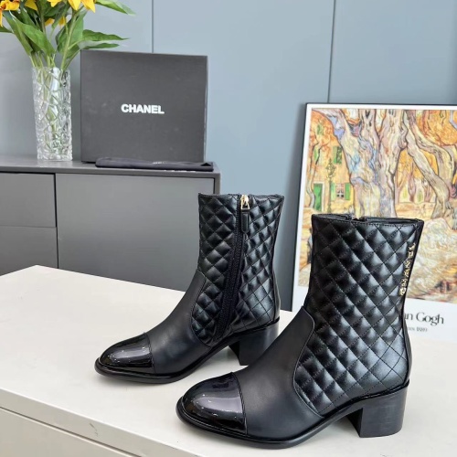 Cheap Chanel Boots For Women #1258682 Replica Wholesale [$115.00 USD] [ITEM#1258682] on Replica Chanel Boots