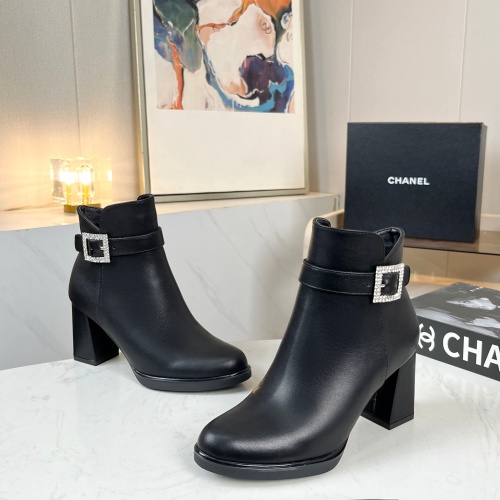 Cheap Chanel Boots For Women #1258684 Replica Wholesale [$98.00 USD] [ITEM#1258684] on Replica Chanel Boots