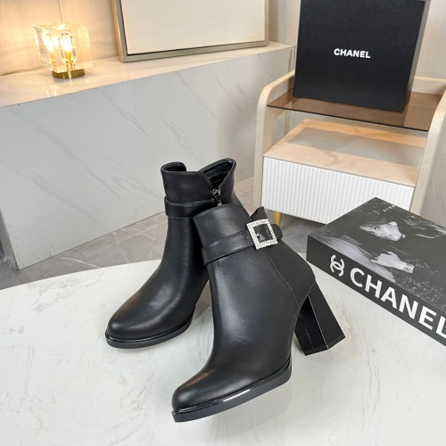 Cheap Chanel Boots For Women #1258684 Replica Wholesale [$98.00 USD] [ITEM#1258684] on Replica Chanel Boots