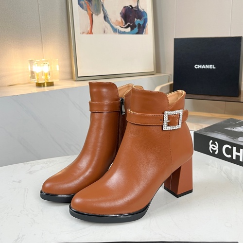 Cheap Chanel Boots For Women #1258685 Replica Wholesale [$98.00 USD] [ITEM#1258685] on Replica Chanel Boots