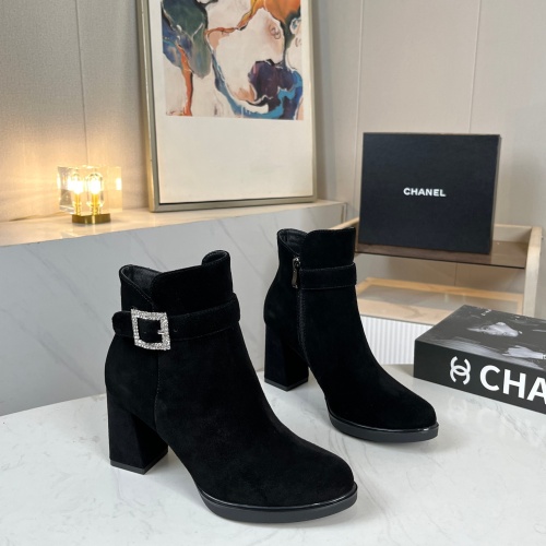 Cheap Chanel Boots For Women #1258686 Replica Wholesale [$98.00 USD] [ITEM#1258686] on Replica Chanel Boots