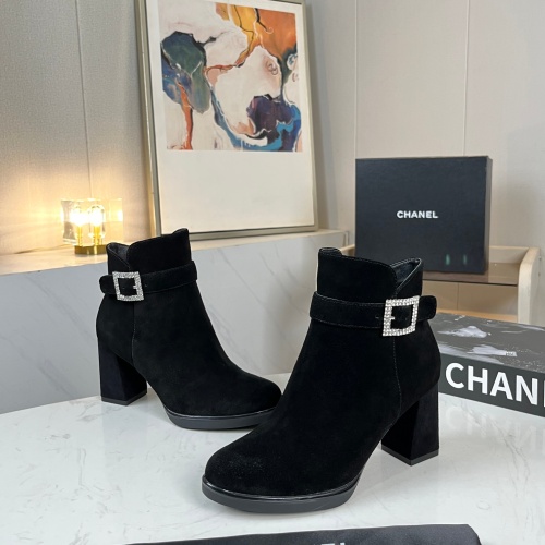 Cheap Chanel Boots For Women #1258686 Replica Wholesale [$98.00 USD] [ITEM#1258686] on Replica Chanel Boots