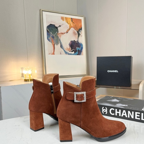 Cheap Chanel Boots For Women #1258687 Replica Wholesale [$98.00 USD] [ITEM#1258687] on Replica Chanel Boots