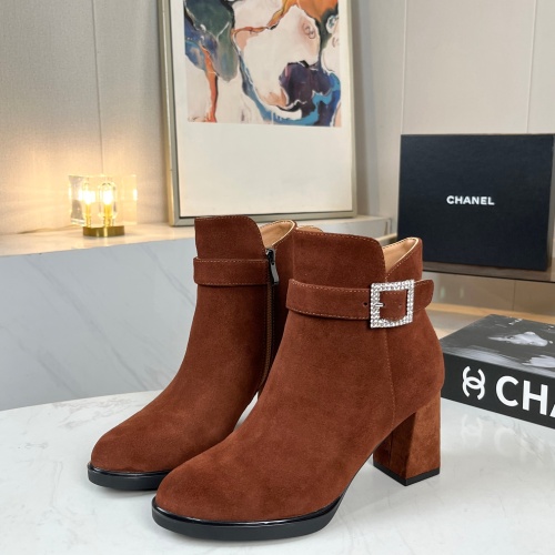 Cheap Chanel Boots For Women #1258687 Replica Wholesale [$98.00 USD] [ITEM#1258687] on Replica Chanel Boots