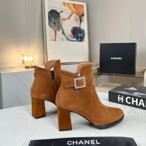 Cheap Chanel Boots For Women #1258688 Replica Wholesale [$98.00 USD] [ITEM#1258688] on Replica Chanel Boots