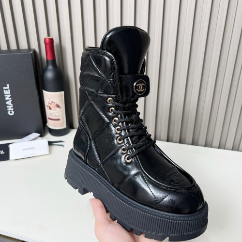 Cheap Chanel Boots For Women #1258689 Replica Wholesale [$130.00 USD] [ITEM#1258689] on Replica Chanel Boots