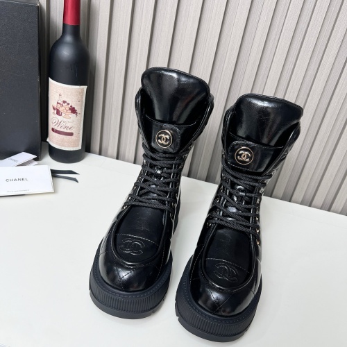 Cheap Chanel Boots For Women #1258689 Replica Wholesale [$130.00 USD] [ITEM#1258689] on Replica Chanel Boots