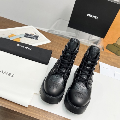 Cheap Chanel Boots For Women #1258694 Replica Wholesale [$105.00 USD] [ITEM#1258694] on Replica Chanel Boots