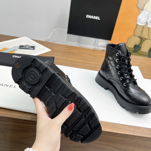 Cheap Chanel Boots For Women #1258694 Replica Wholesale [$105.00 USD] [ITEM#1258694] on Replica Chanel Boots