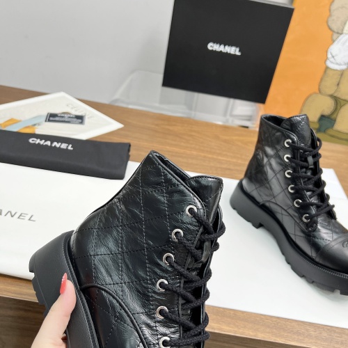 Cheap Chanel Boots For Women #1258694 Replica Wholesale [$105.00 USD] [ITEM#1258694] on Replica Chanel Boots