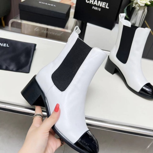 Cheap Chanel Boots For Women #1258695 Replica Wholesale [$102.00 USD] [ITEM#1258695] on Replica Chanel Boots