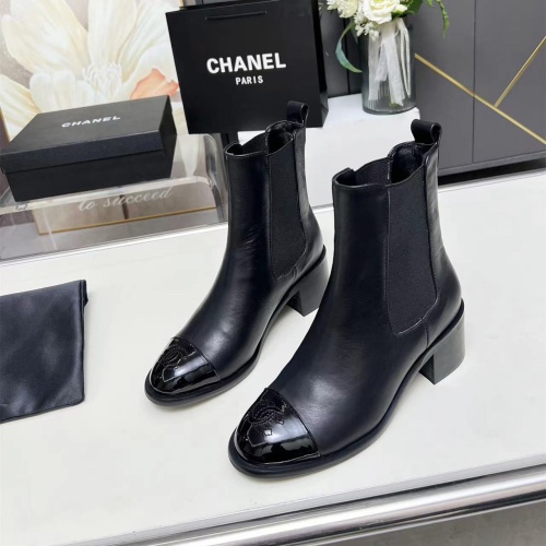 Cheap Chanel Boots For Women #1258697 Replica Wholesale [$102.00 USD] [ITEM#1258697] on Replica Chanel Boots