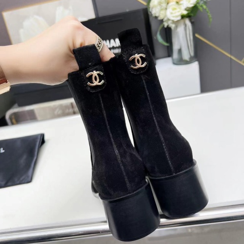 Cheap Chanel Boots For Women #1258698 Replica Wholesale [$102.00 USD] [ITEM#1258698] on Replica Chanel Boots