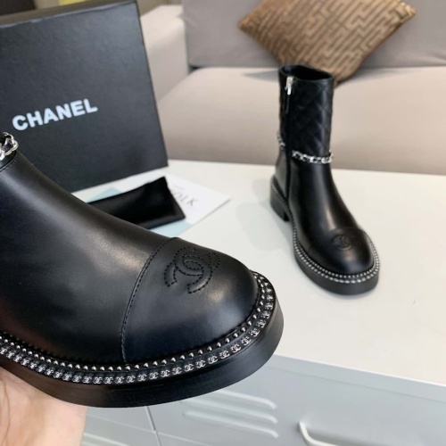 Cheap Chanel Boots For Women #1258699 Replica Wholesale [$102.00 USD] [ITEM#1258699] on Replica Chanel Boots