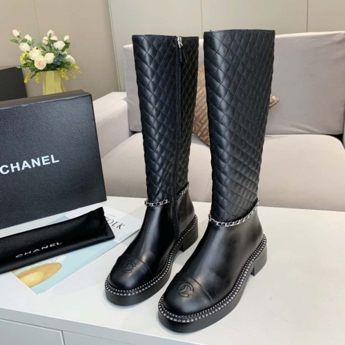 Cheap Chanel Boots For Women #1258700 Replica Wholesale [$140.00 USD] [ITEM#1258700] on Replica Chanel Boots