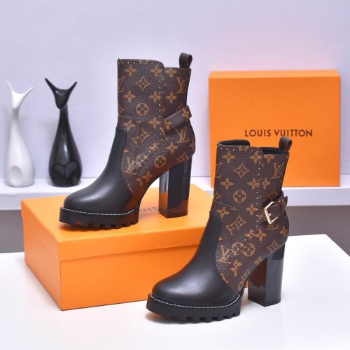 Cheap Louis Vuitton Boots For Women #1258706 Replica Wholesale [$96.00 USD] [ITEM#1258706] on Replica Louis Vuitton Boots