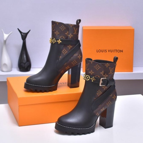 Cheap Louis Vuitton Boots For Women #1258707 Replica Wholesale [$98.00 USD] [ITEM#1258707] on Replica Louis Vuitton Boots