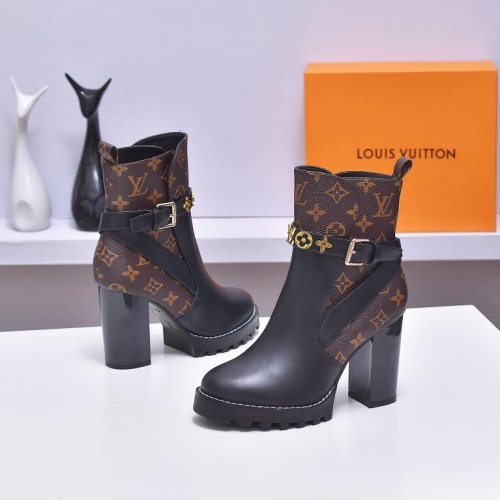 Cheap Louis Vuitton Boots For Women #1258707 Replica Wholesale [$98.00 USD] [ITEM#1258707] on Replica Louis Vuitton Boots