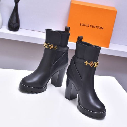 Cheap Louis Vuitton Boots For Women #1258708 Replica Wholesale [$98.00 USD] [ITEM#1258708] on Replica Louis Vuitton Boots