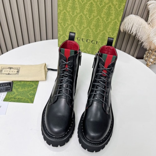 Cheap Gucci Boots For Women #1258710 Replica Wholesale [$115.00 USD] [ITEM#1258710] on Replica Gucci Boots