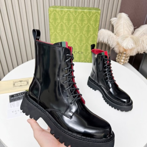 Cheap Gucci Boots For Women #1258711 Replica Wholesale [$115.00 USD] [ITEM#1258711] on Replica Gucci Boots