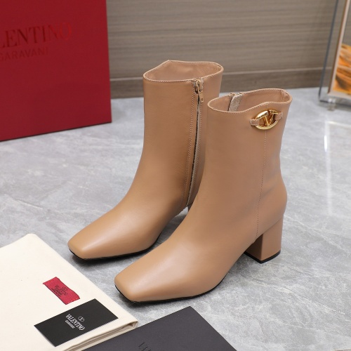 Cheap Valentino Boots For Women #1258756 Replica Wholesale [$130.00 USD] [ITEM#1258756] on Replica Valentino Boots