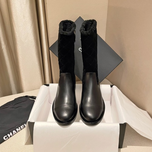 Cheap Chanel Boots For Women #1258773 Replica Wholesale [$150.00 USD] [ITEM#1258773] on Replica Chanel Boots