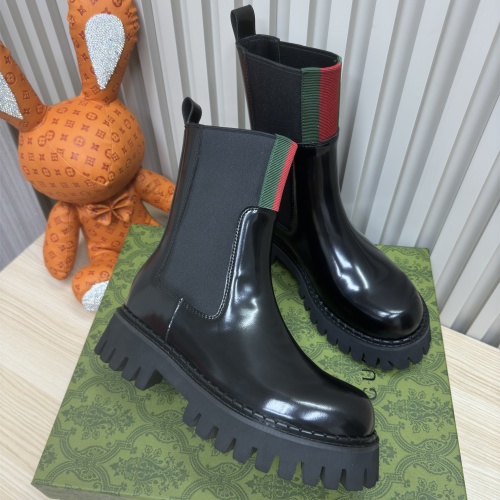 Cheap Gucci Boots For Women #1258803 Replica Wholesale [$122.00 USD] [ITEM#1258803] on Replica Gucci Boots