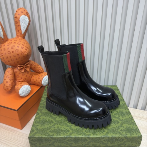 Cheap Gucci Boots For Women #1258803 Replica Wholesale [$122.00 USD] [ITEM#1258803] on Replica Gucci Boots