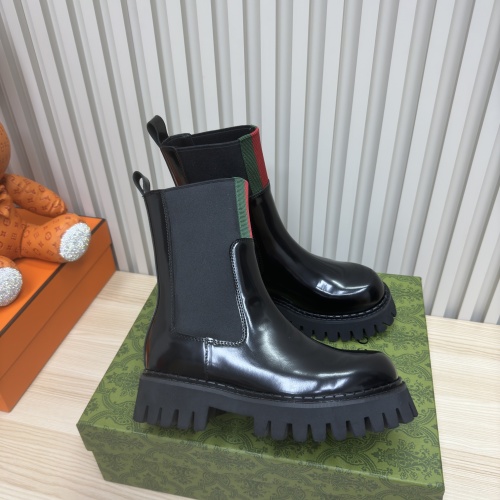 Cheap Gucci Boots For Women #1258803 Replica Wholesale [$122.00 USD] [ITEM#1258803] on Replica Gucci Boots