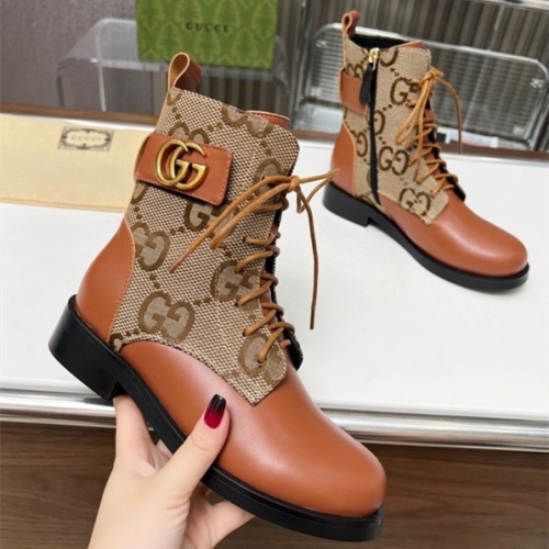 Cheap Gucci Boots For Women #1258809 Replica Wholesale [$102.00 USD] [ITEM#1258809] on Replica Gucci Boots