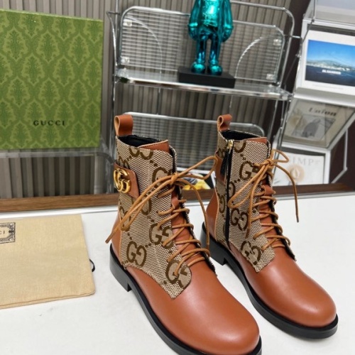 Cheap Gucci Boots For Women #1258809 Replica Wholesale [$102.00 USD] [ITEM#1258809] on Replica Gucci Boots